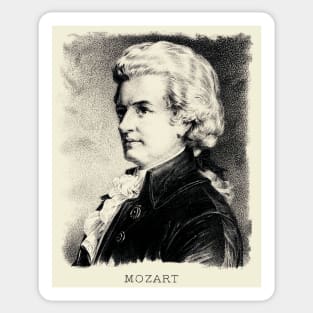 Composer Wolfgang Amadeus Mozart Sticker